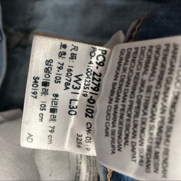 LEVI'S Mile High Super Skinny Jeans High Rise Distressed Light Wash StretchDenim - Picture 8 of 8